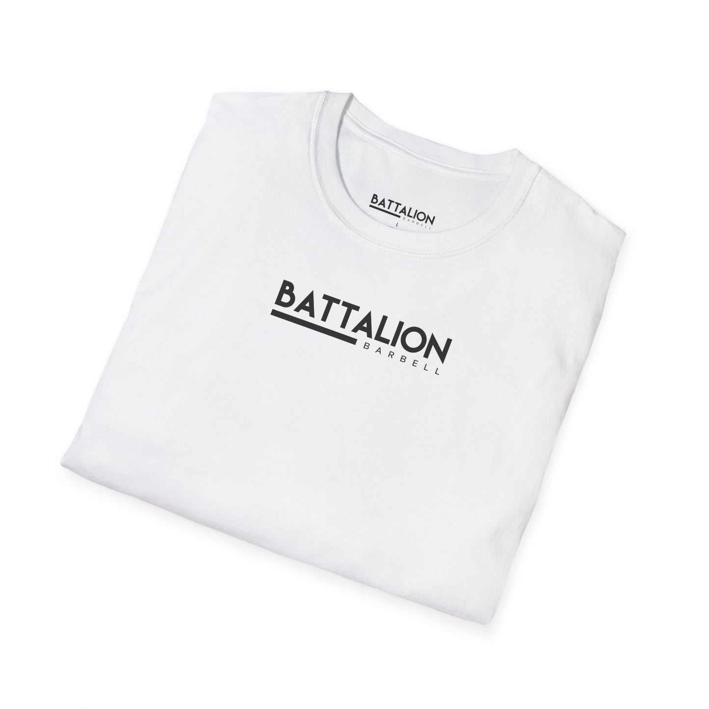 Battalion White/Black Logo Comp Tee
