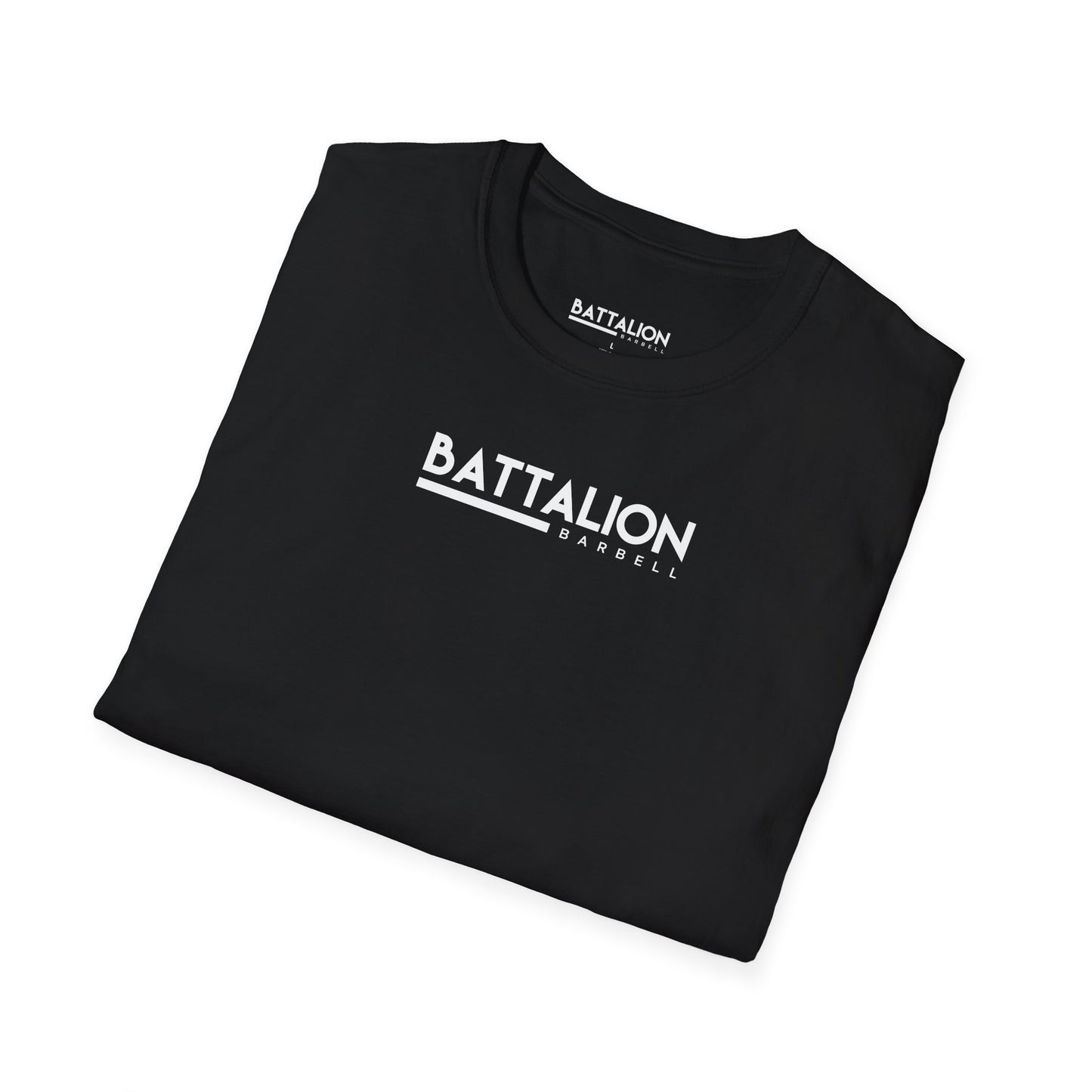 Battalion White/Black Logo Comp Tee