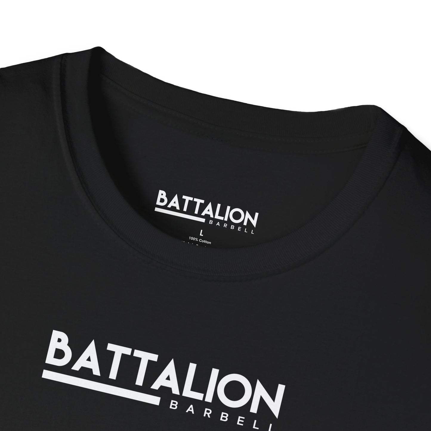 Battalion White/Black Logo Comp Tee