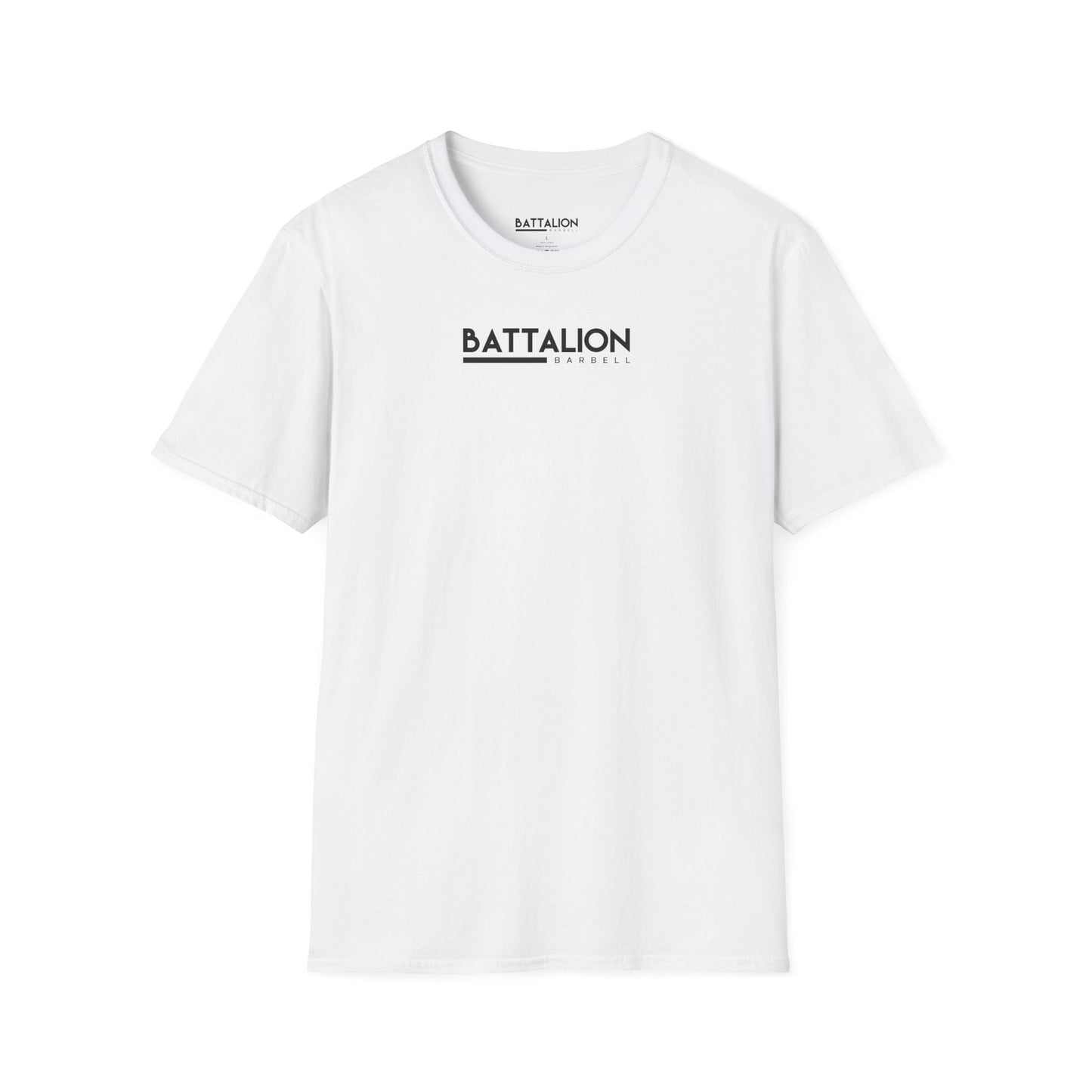 Battalion White/Black Logo Comp Tee
