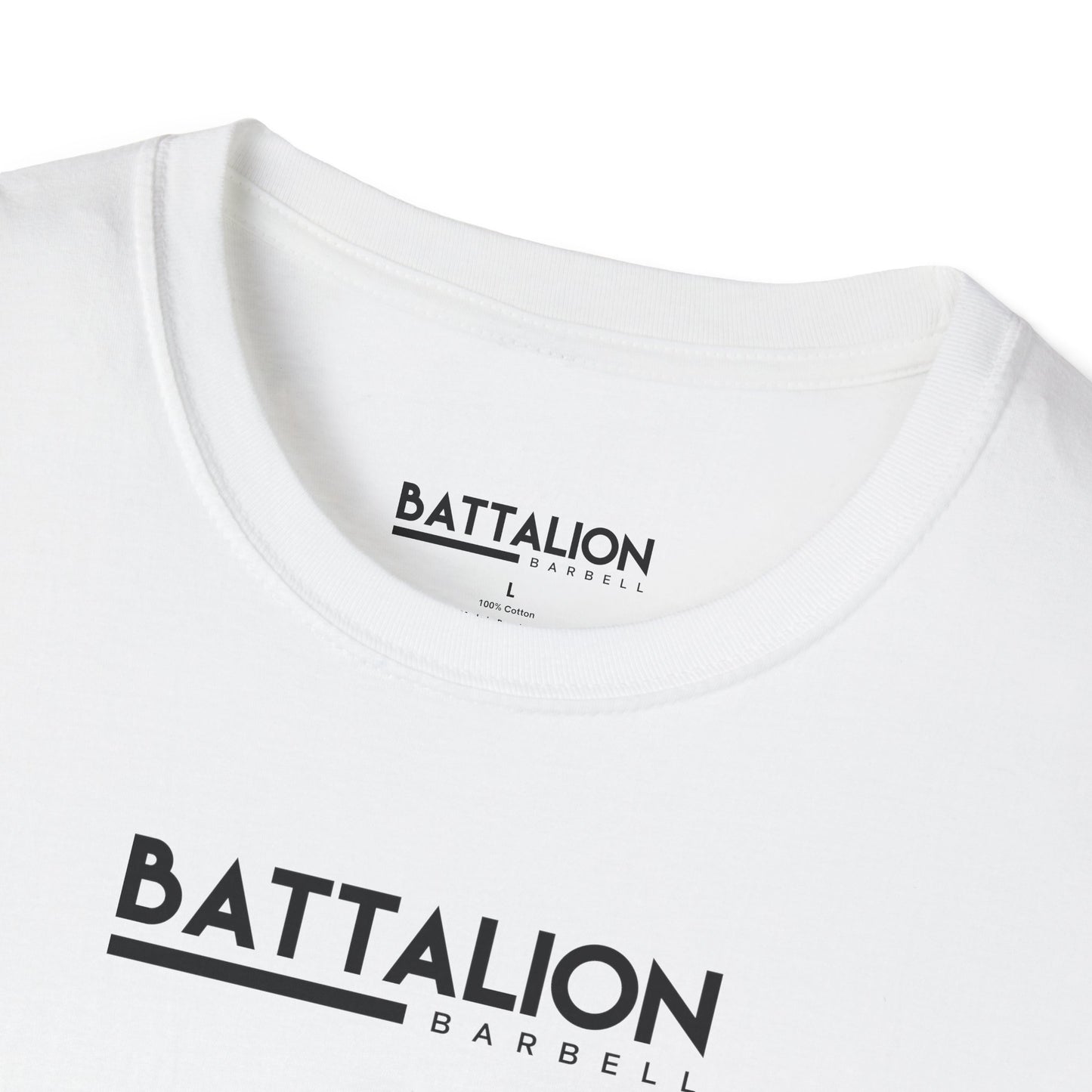 Battalion White/Black Logo Comp Tee