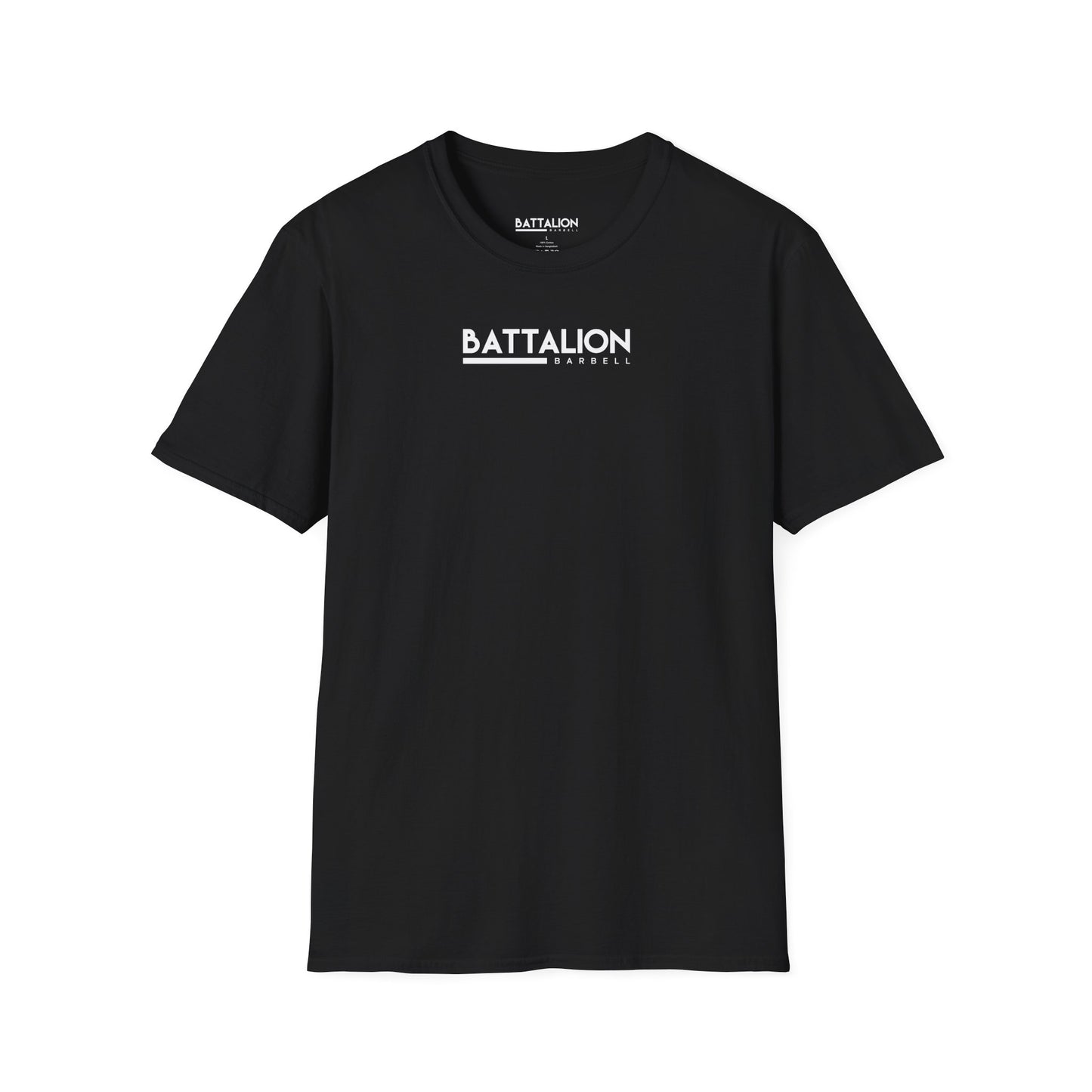 Battalion White/Black Logo Comp Tee